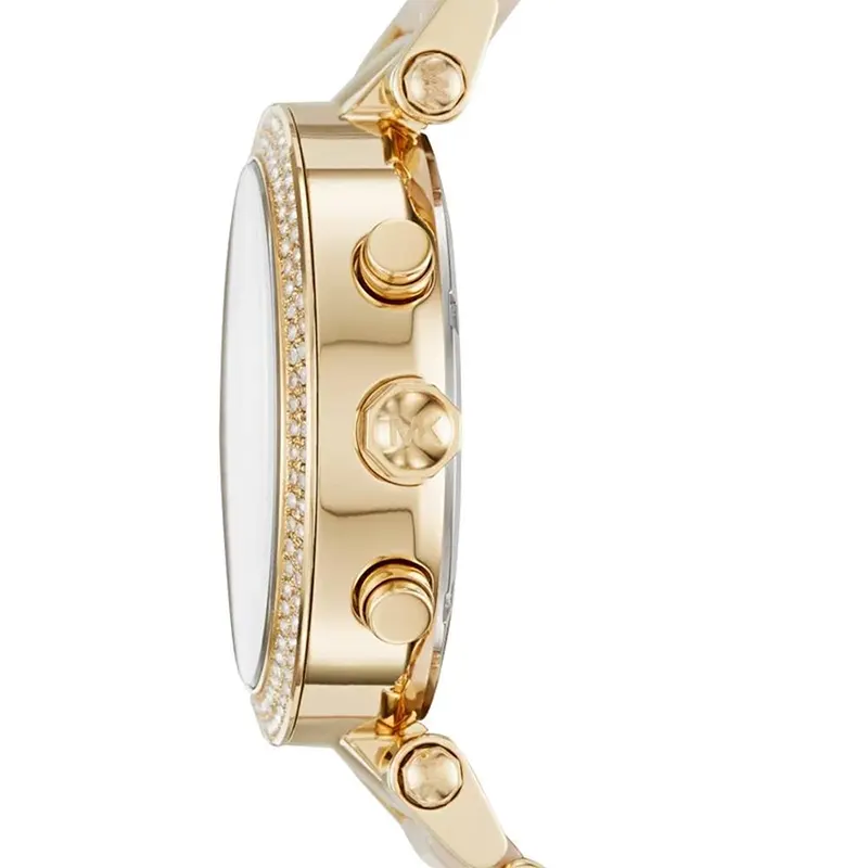 Michael Kors Parker Pink Dial Two-tone Ladies Watch- MK6326